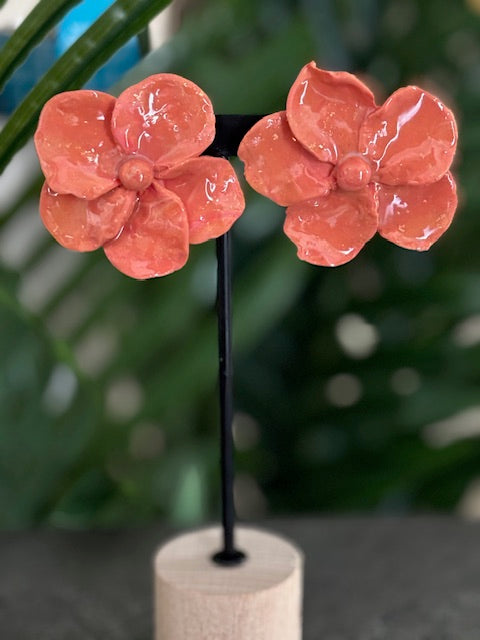 Boucle d'oreille Fleur 5 Pétales