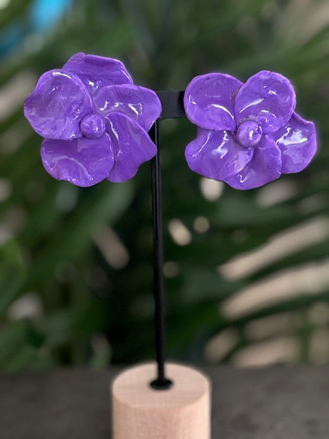 Boucle d'oreille Fleur 5 Pétales
