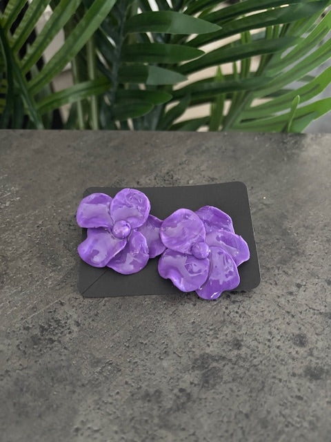 Boucle d'oreille Fleur 5 Pétales