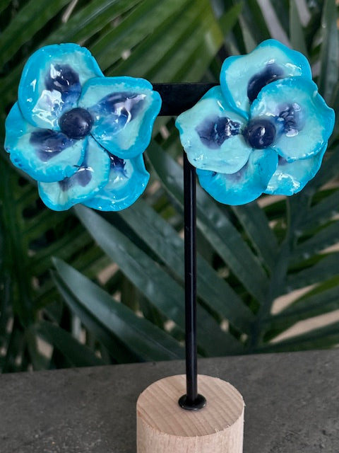 Boucle d'oreille Fleur 5 Pétales
